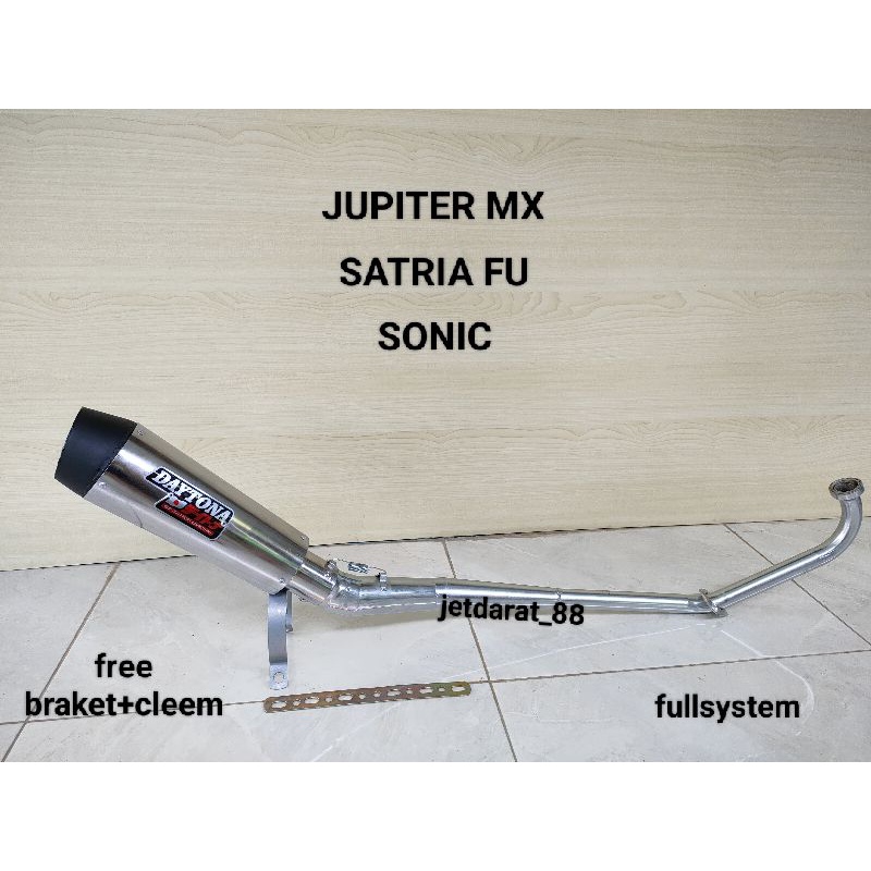 knalpot racing DAYTONA untuk motor JUPITER MX KARBU OLD.JUPITER MX NEW/SATRIA FU KARBU OLD.SATRIA FU