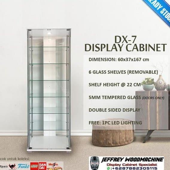 Lemari Rak Pajang Kaca Koleksi Tumbler Starbucks Tupperware