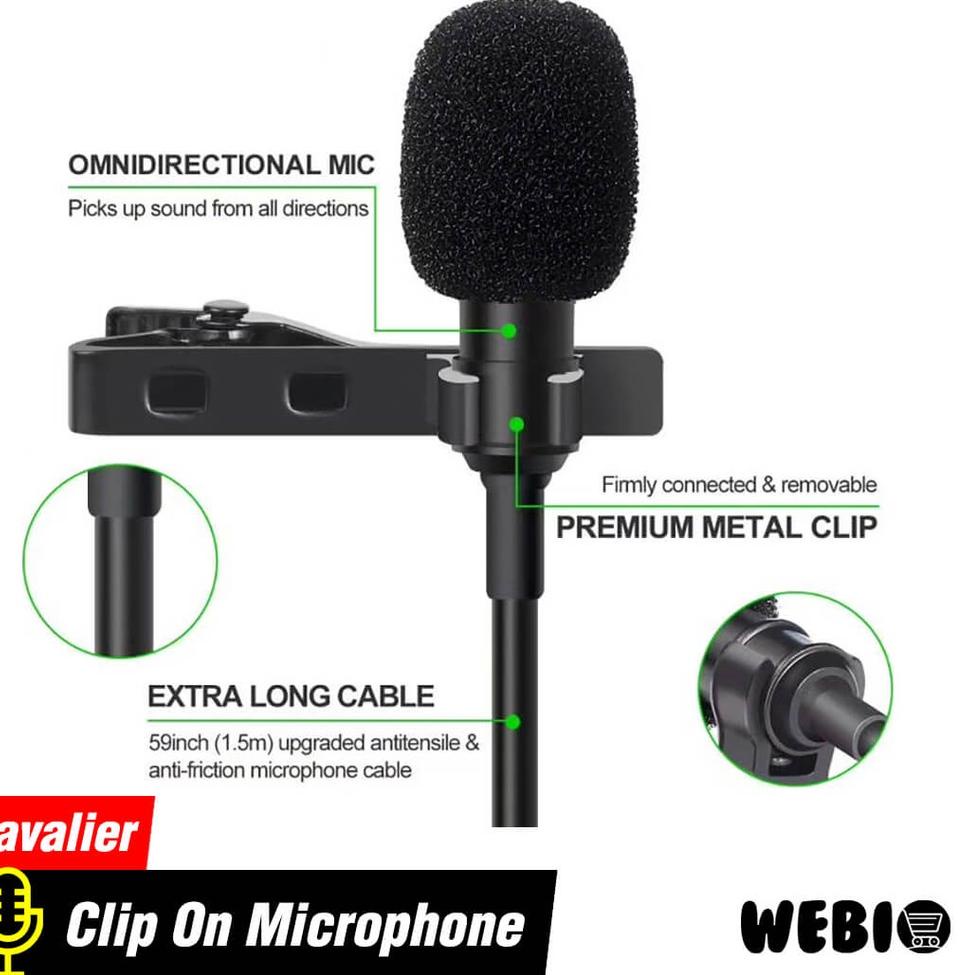10.10 SALE Mic Clip On L20 Microphone USB Microfon Klip Mini Mikrofon PC Laptop Mikropon Rekaman Rec