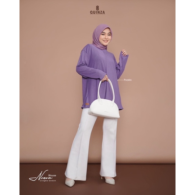 QUINZA NOERA BLOUSE CRINGKEL BLOUSE MURAH