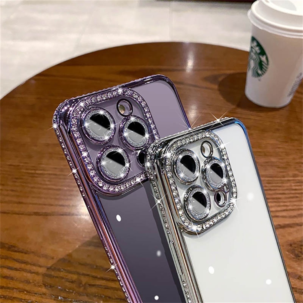 premium camera protector iphone 14 pro max plus mewa hungu square edge case iphone 11 12 13 pro max Shockproof TPU Kosongkan shell lembut