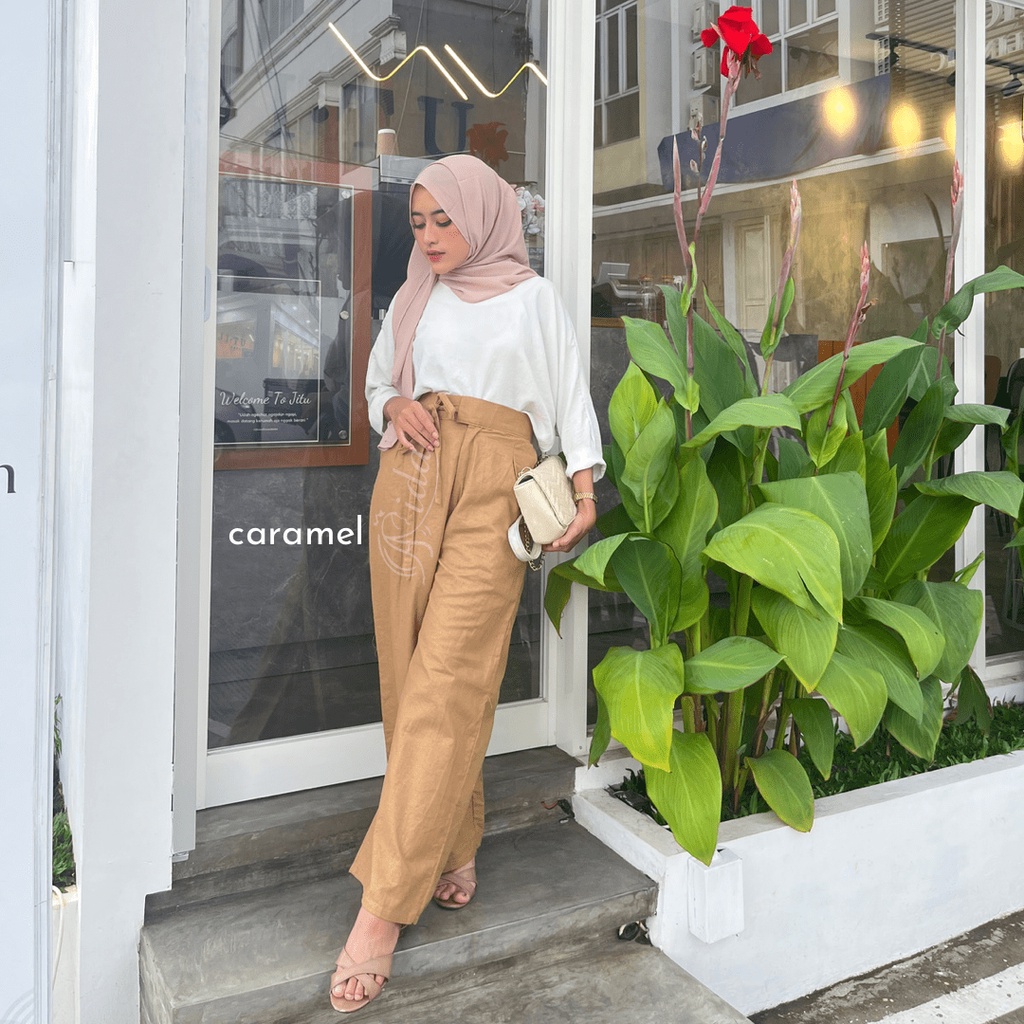 Kulot Linen Highwaist For Daily Hijabbyaida