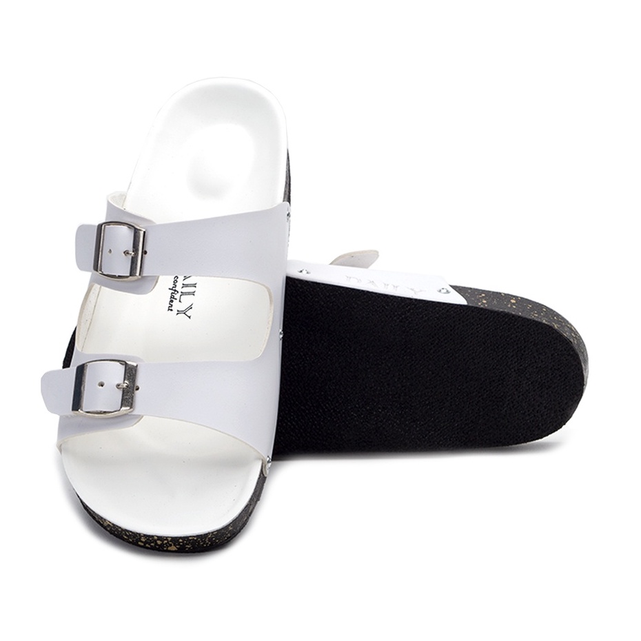 EFRON WHITE |ManNeedMe x DAILY| Sandal Pria Sendal Casual Kulit ORIGINAL