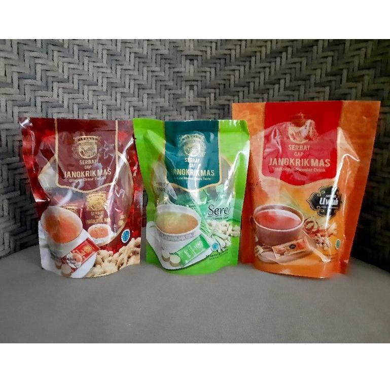 

[KODE PH6J7] Serbat cap Jangkrik Mas - Wedang Jahe - Sereh - Uwuh - Habbatussauda isi 10 sachet