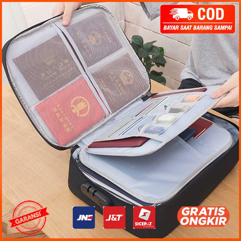 Tas Travel Organizer Double Layer Password Lock KA50