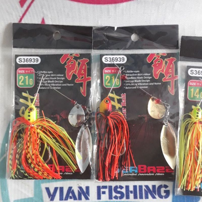 spinnerbait 21grm seabass