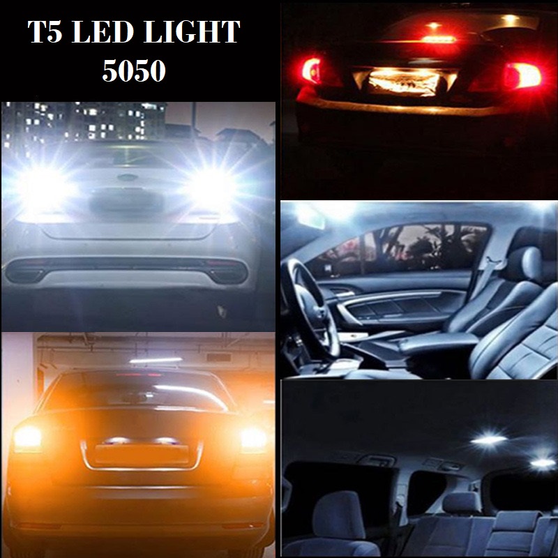 LUCKYMALL LED T5 COB SPEEDOMETER SUPER BRIGHT 5050 LAMPU LED SPEEDO PANEL DASHBOARD MOBIL MOTOR CAR MOTORCYCLE COB BOHLAM JAGUNG MINI KECIL