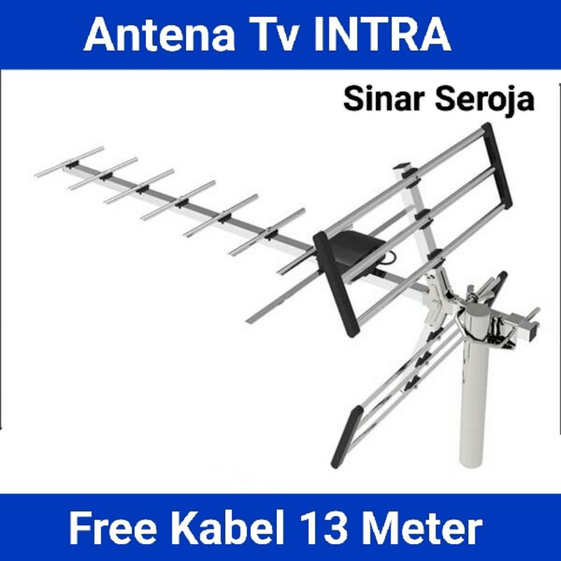 Antena Luar Digital Outdoor intra TV Led LCD INT 003 Free Kabel 13 Meter