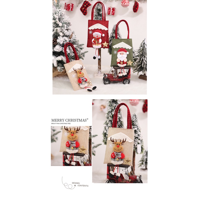 Serenity Tas Totebag Natal Anak / Tas Hadiah Natal / Merry Christmas / Totebag Premium Import / Tas Karakter / Unisex - TN01