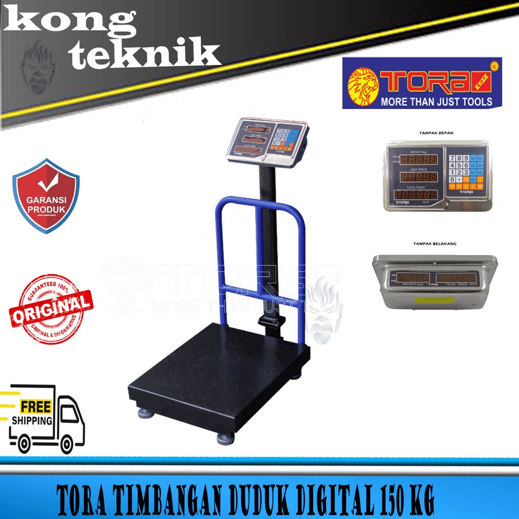 TORA Timbangan Duduk Digital 150 Kg - Timbangan Digital 150 kg Tora