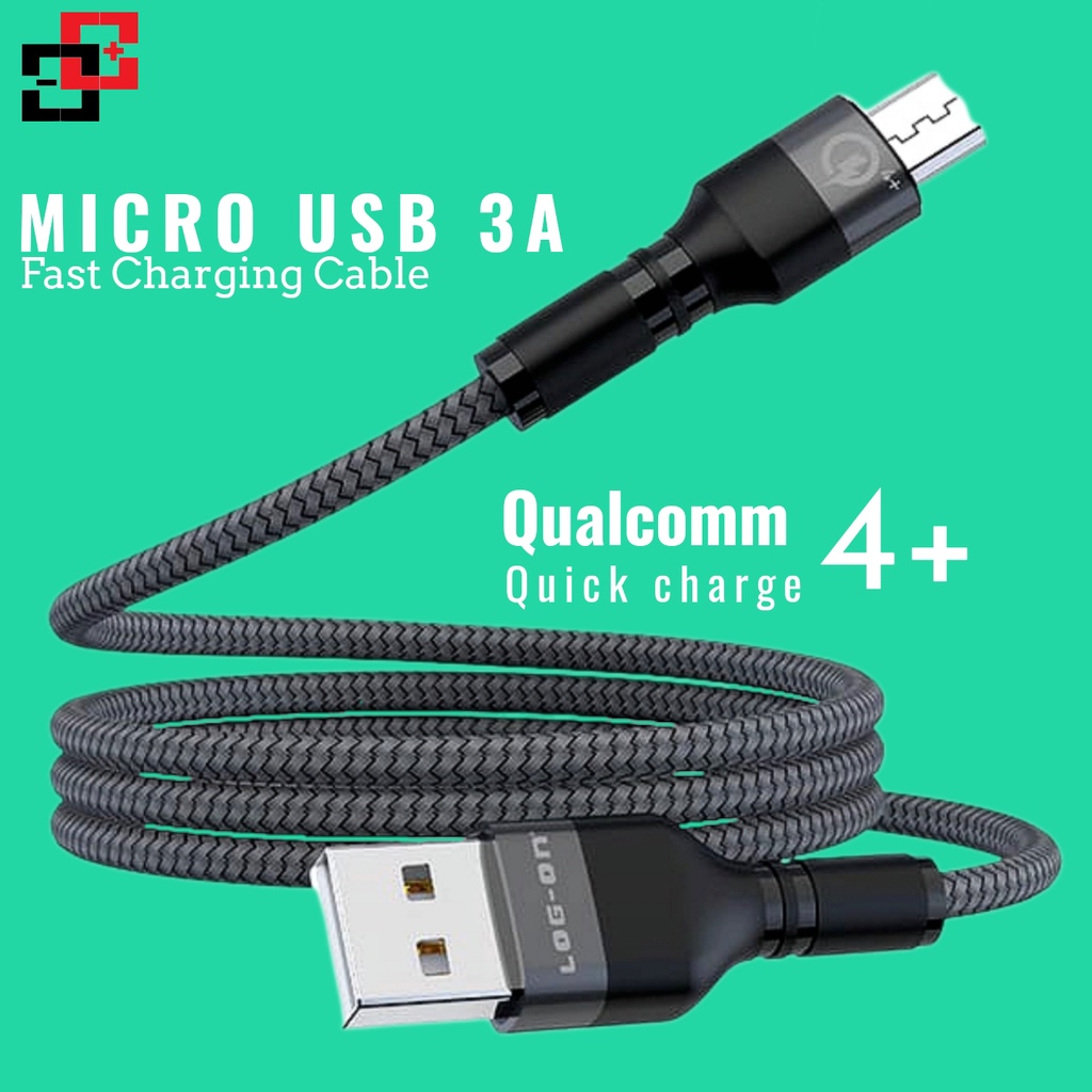 LOG - ON CB69 Maximus Kabel Data Micro Fast Charging 3A Alluminium Alloy