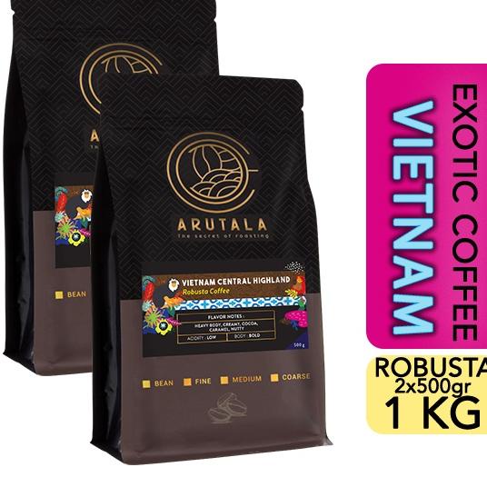 

Diskon✔️ARUTALA Kopi Vietnam Central Highland Robusta 1KG|RA4