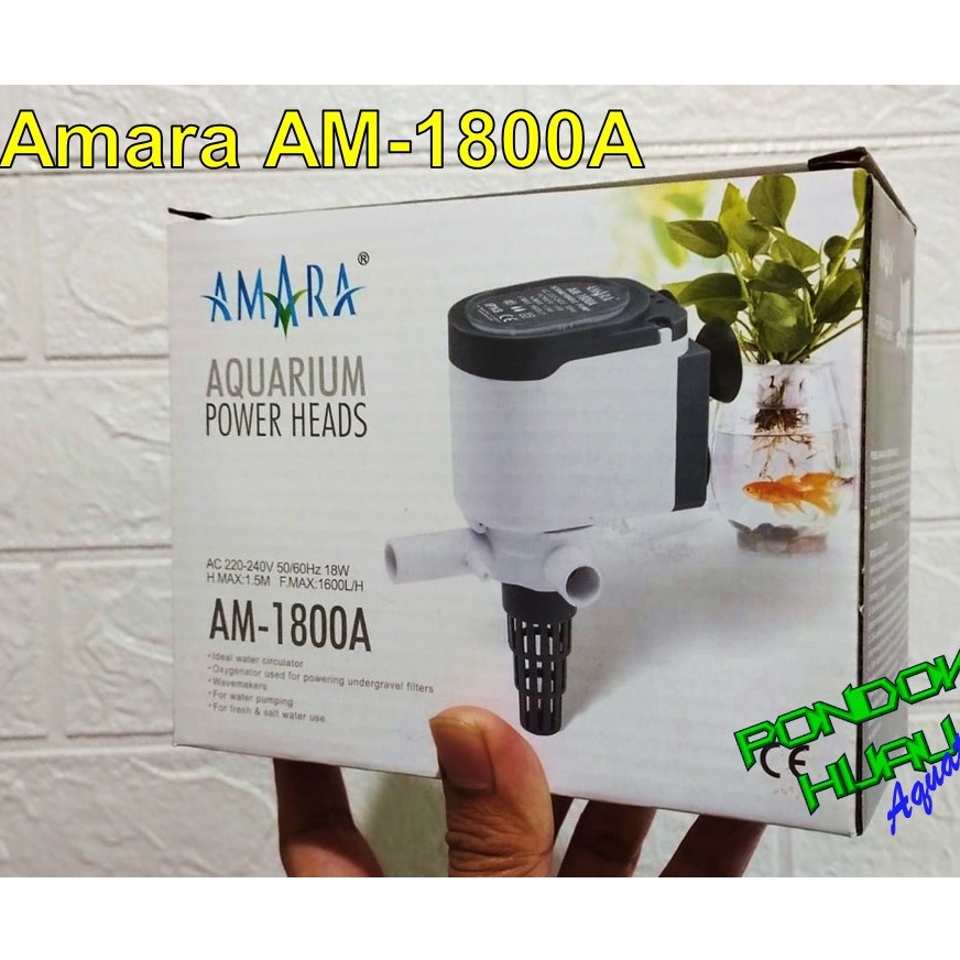 AMARA AM-1800 | Pompa Air/Powerhead Aquarium 1600 liter/jam