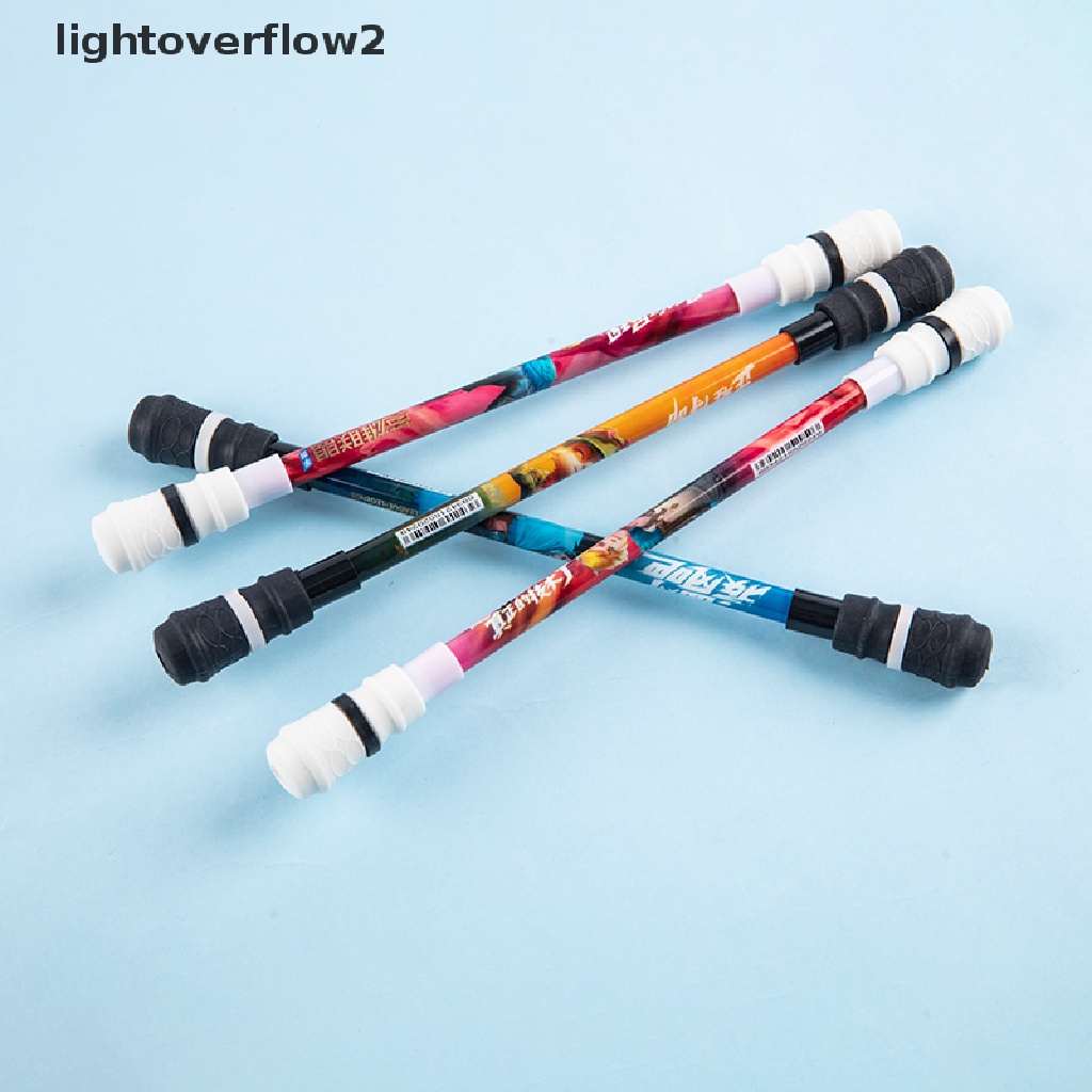 (lightoverflow2) 1pc Pen Gel Gaming Kreatif Dapat Berputar Untuk Pelajar (ID)