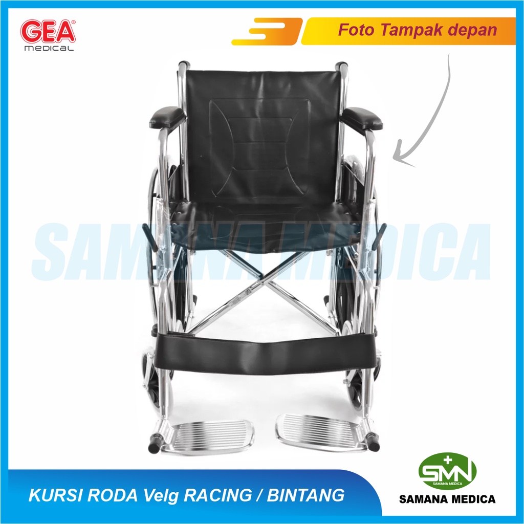 Kursi Roda Standar Velg Racing / Velg Bintang GEA FS809B Promo Murah