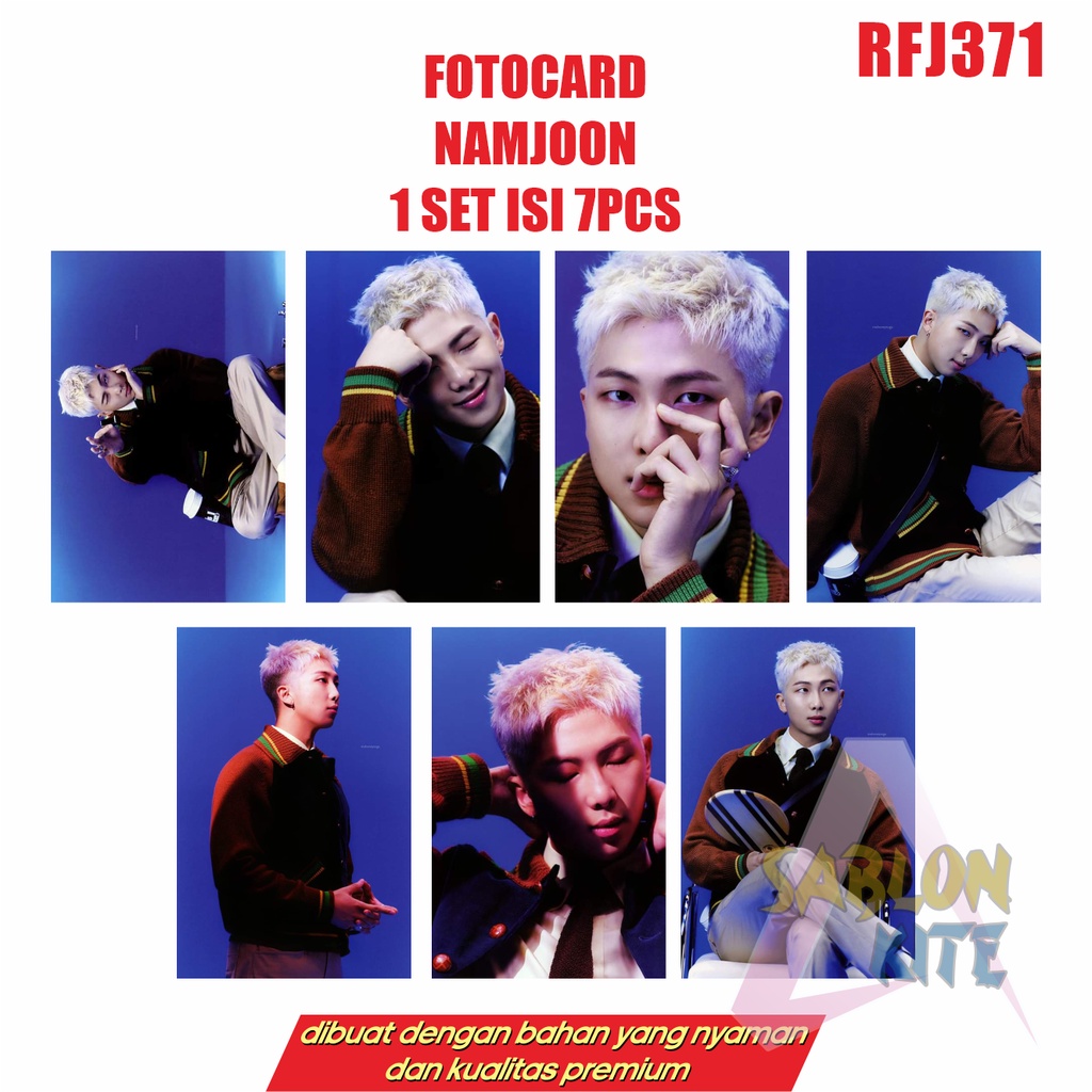 MURAH!!! FOTOCARD NAMJOON RFJ371 1SET ISI 7PCS