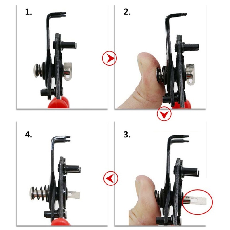 Zzz 4in1 Set Tang Snap Ring Interchangeable Internal &amp; External Circlip Dua 180 Derajat°, 90° &amp; 45° Klip Penjepit Bentuk Circlip