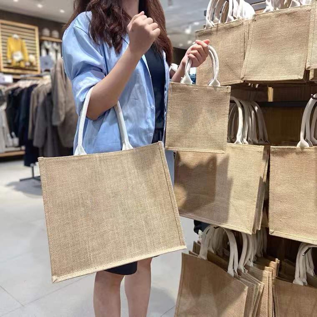 ❤GTB❤ Tote Bag Tas Karung Goni/Tas Goni/Artistic Kanvas Hand Bag Muji Premium Quality W181