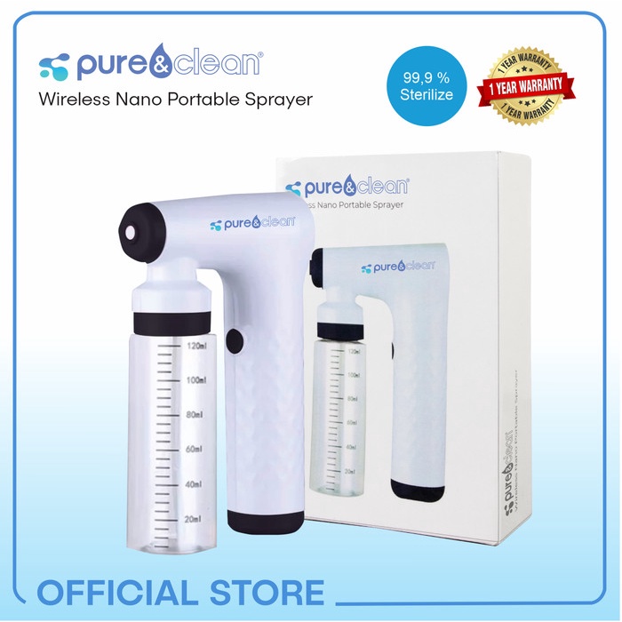 {StarStore} Wireless Nano Portable Spray Gun Bottle - Pure  Clean HOCL Diskon