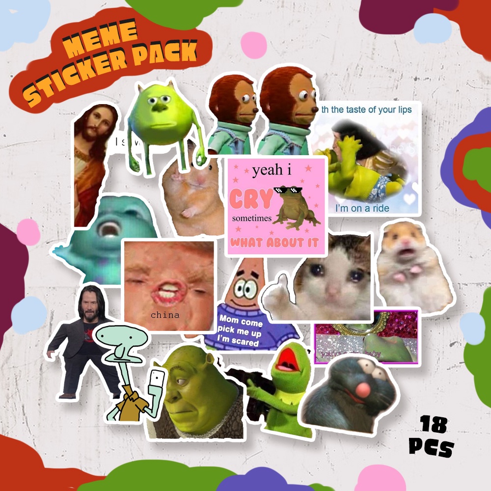 

Internet Meme Sticker Pack A6 (18pcs)