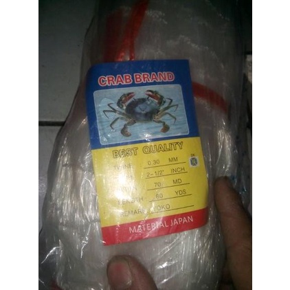 Jaring Ikan 2 1 2 Inchi Senar 0.30 70X80 T 4.4Mtr X 73Mtr Pajang