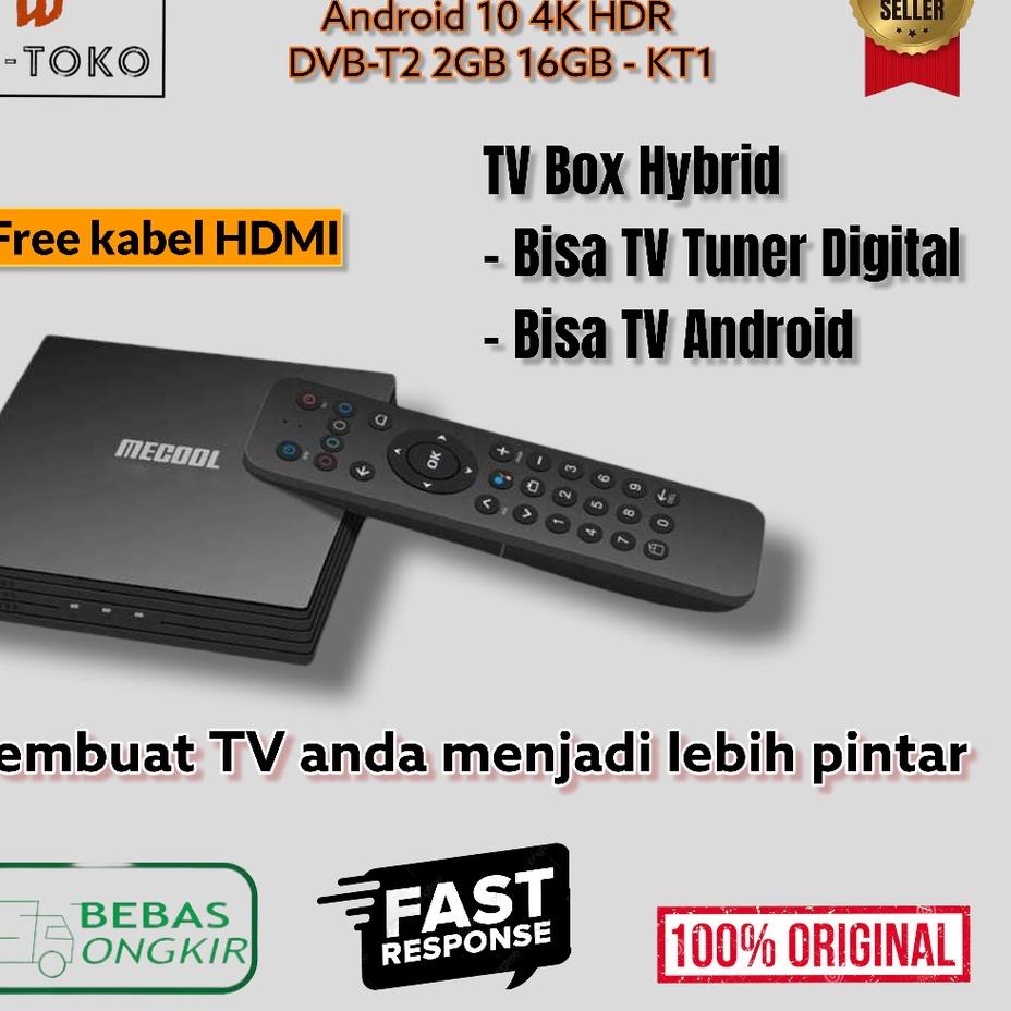 CS0g0Fu--Mecool Smart TV Box Receiver Android 10 DVB-T2 2GB 16GB - KT1