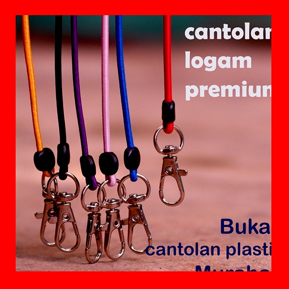 kalung Tali Masker / Lanyard Mask / Strap Masker Premium karet elastis cantolan besi grosir