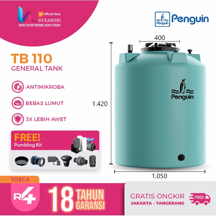 Tangki Air Penguin TB 110  / Toren Air / Tandon Air PREMIUM QUALITY