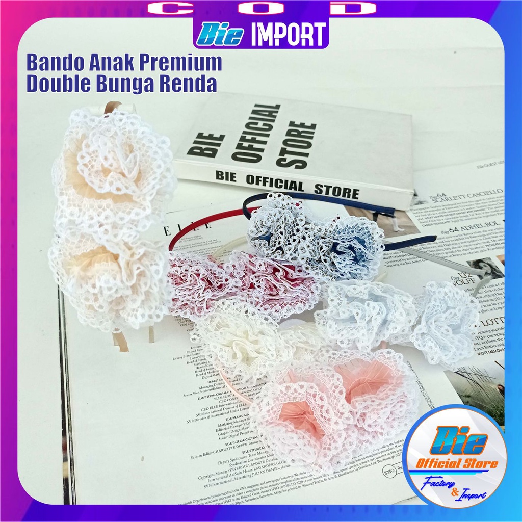 Bando Anak Double Flower Premium Impor Best Seller