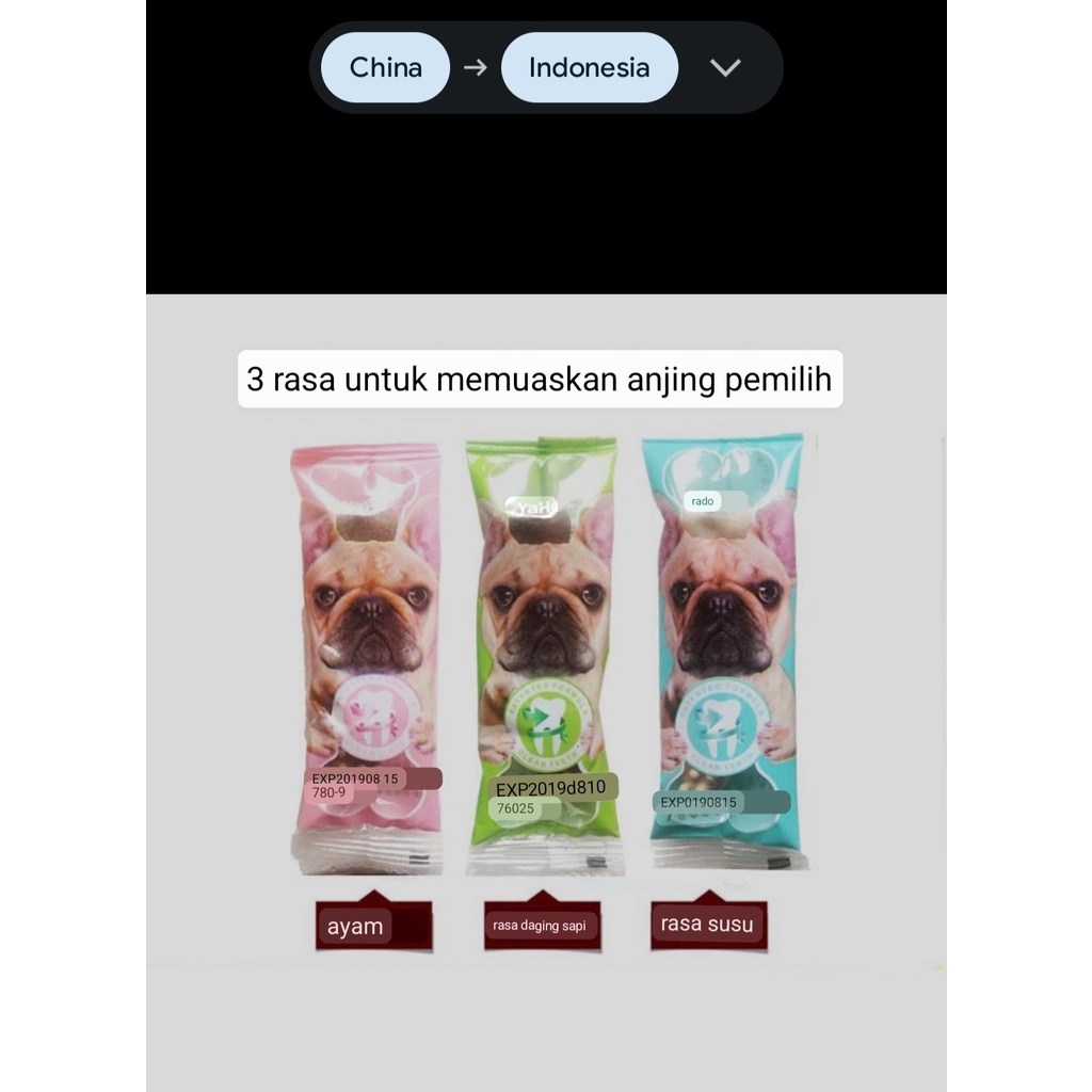 Snack Gigitan Anjing Yaho Molar (membersihkan karang gigi/mencegah plak)