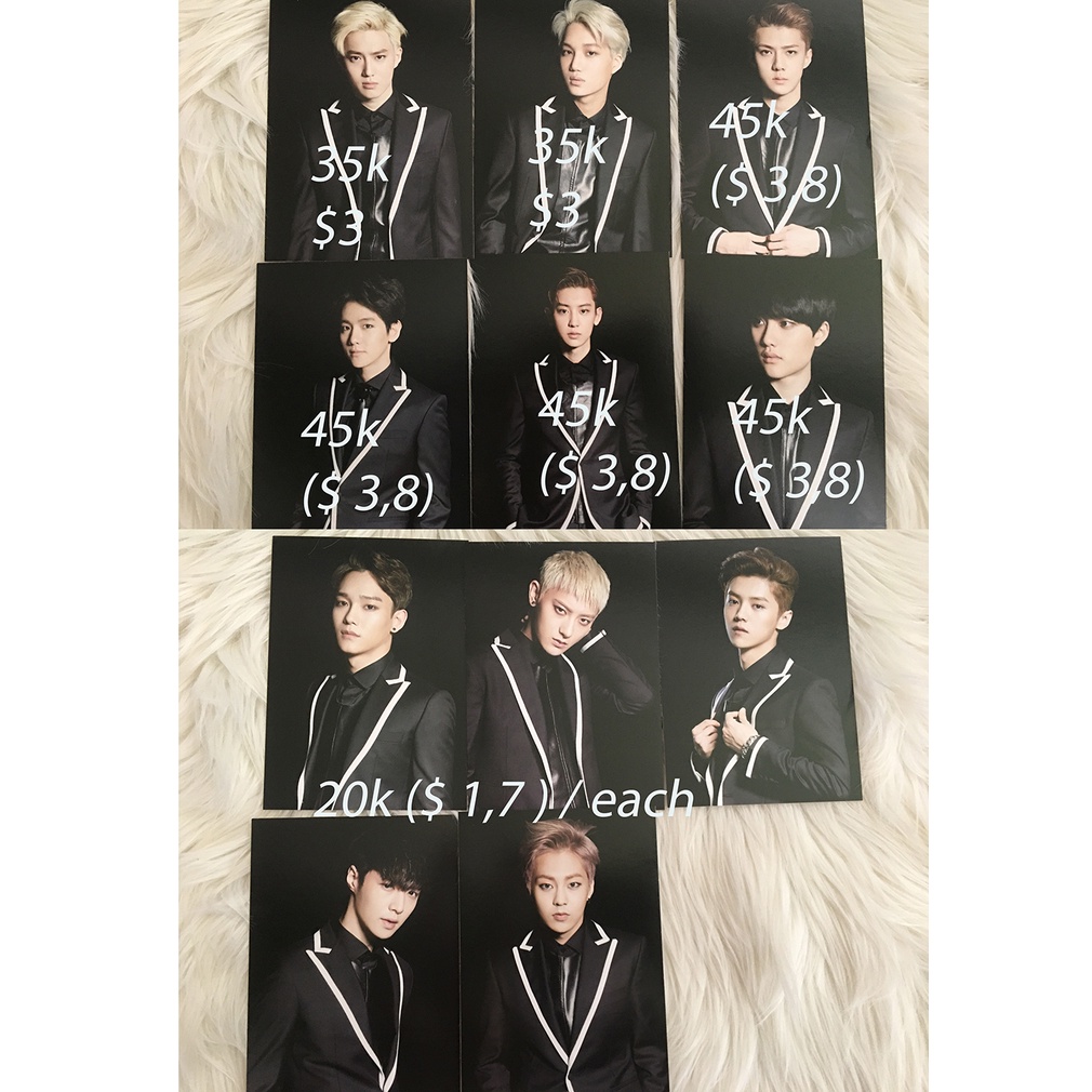 READY STOCK POSTCARD EXO - THE LOST PLANET (OT11) BAEKHYUN CHANYEOL SEHUN D.O. DO KYUNGSOO KAI SUHO 