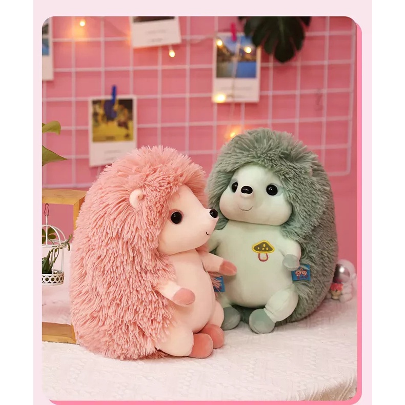 Boneka Landak Karakter Hewan Kecil Halus dan Lembut Terbaru Cute Hedgehog Stuffed Animals Toy