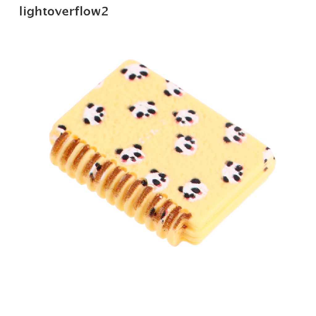 (lightoverflow2) 5pcs / Set Mainan Miniatur Panda Skala 1: 12 Untuk Dekorasi Rumah Boneka (ID)