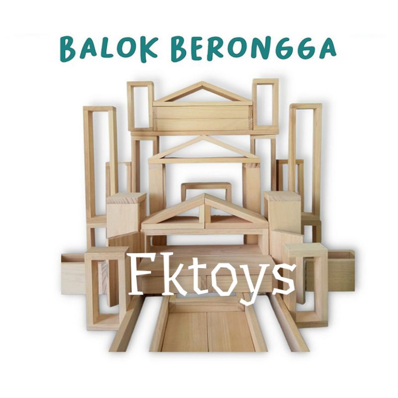 Balok Rongga_kayu Mindi/Ape/mainan edukasi