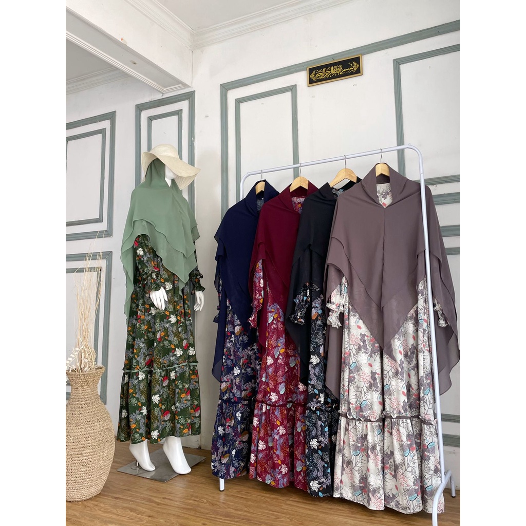 GAMIS MISBIE MOTIF DAUN ORIGINAL ZAHRA