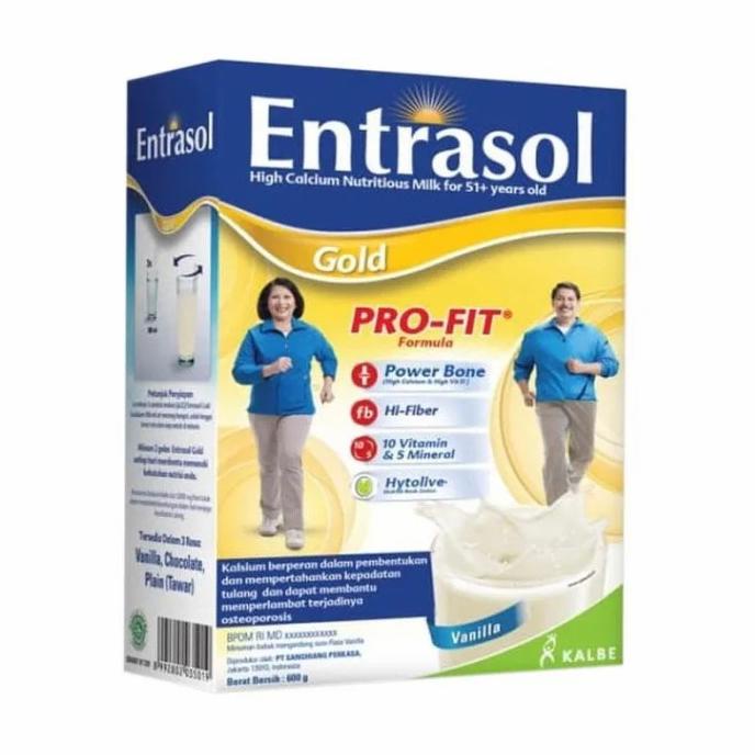 

[ COD ] Entrasol Gold Vanila Susu Dewasa [600 g]