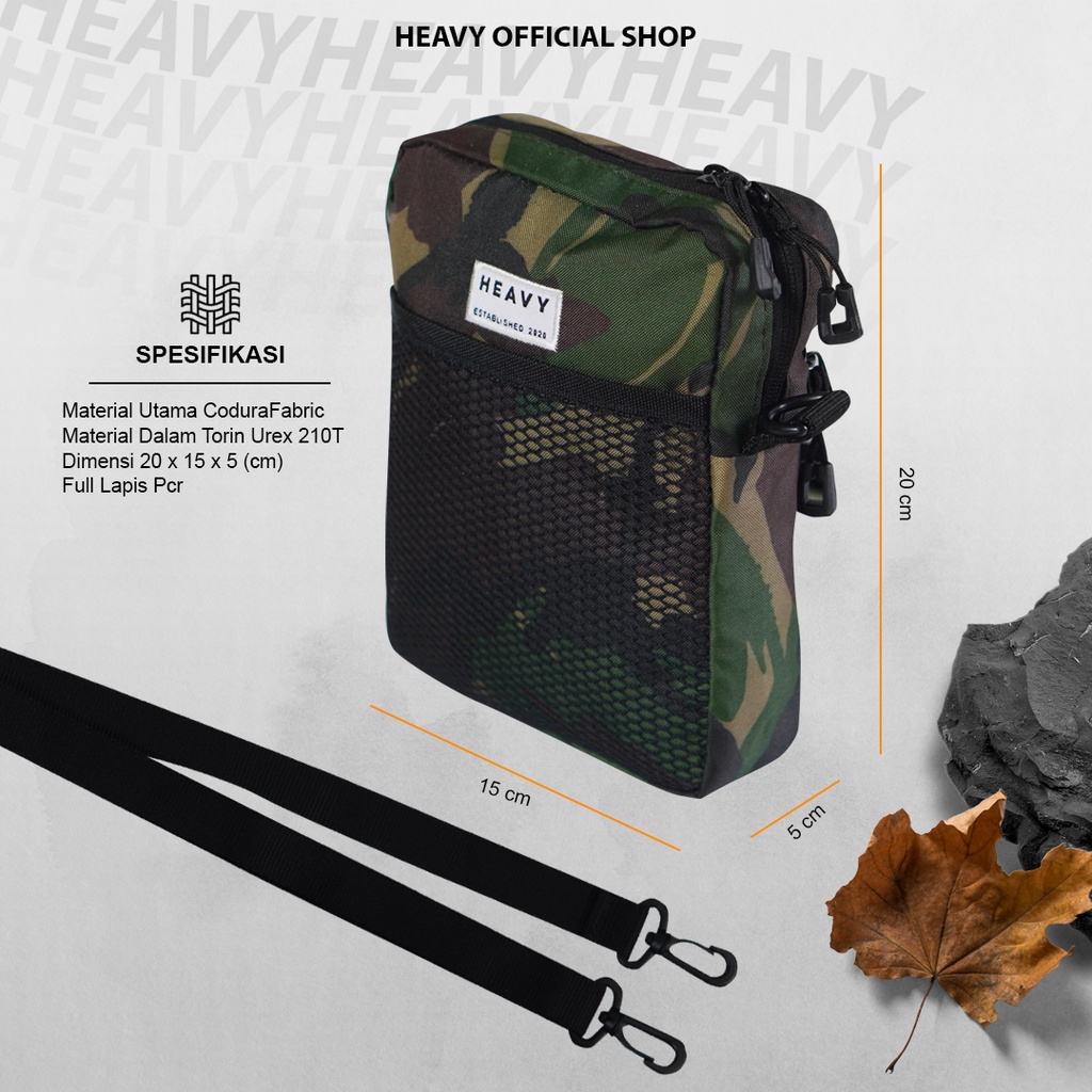 Heavy.bag tas selempang pria distro - Sling Bag Heavy Premium Casual Pouch Bag - tas pria