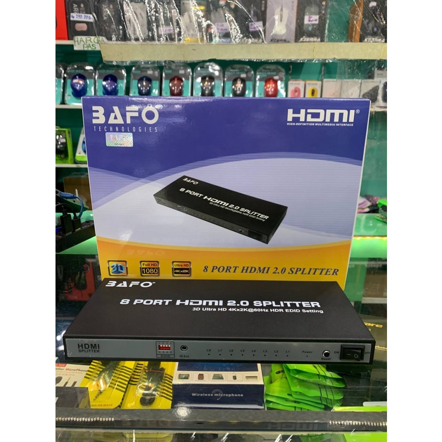 Bafo HDMI Splitter 8Port Support 1080 4K