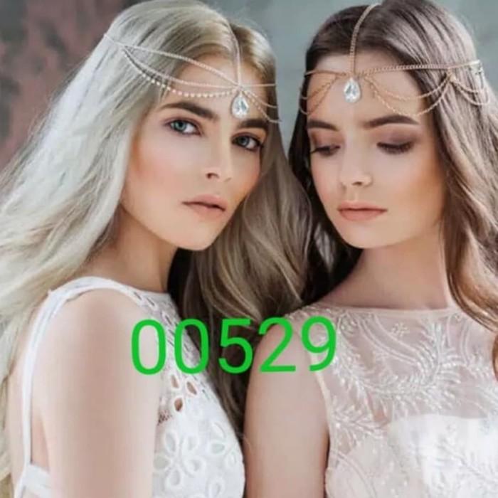 Mahkota Headchain Headpiece Mahkota Rantai Kepala Rambut India Belly Dance