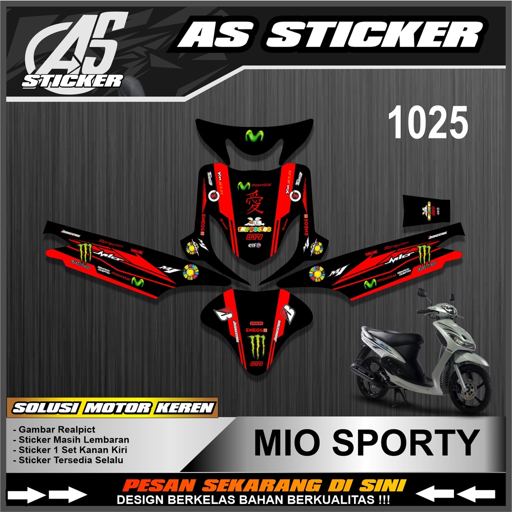1025 Decal Yamaha Mio Sporty - Decal Mio Sporty Full Body