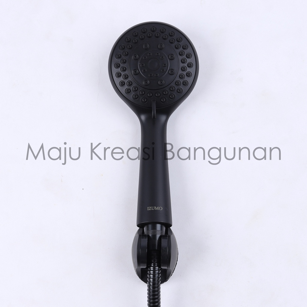 Hand Shower Hitam Kamar Mandi Kepala Toilet Selang Fleksibel Flexible 150Cm 150 Cm Izumo