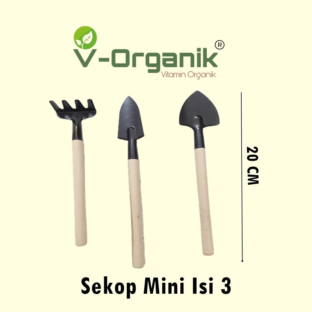 Sekop Mini Sekop Tanaman Isi 3 Bibik Bunga Alat Berkebun Mini Set 3 in 1 Garden Tool