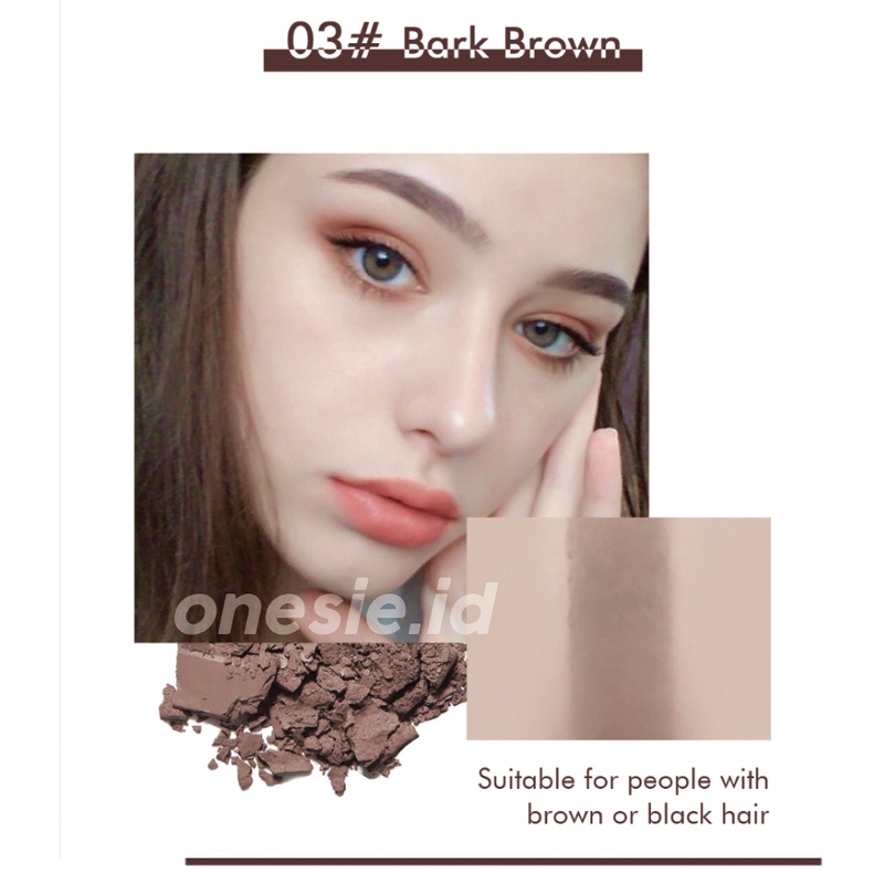 Kiss Beauty Eyebrow Stamp Powder Free 10 Cetakan Alis Instan Waterproof Alis Stempel XX055