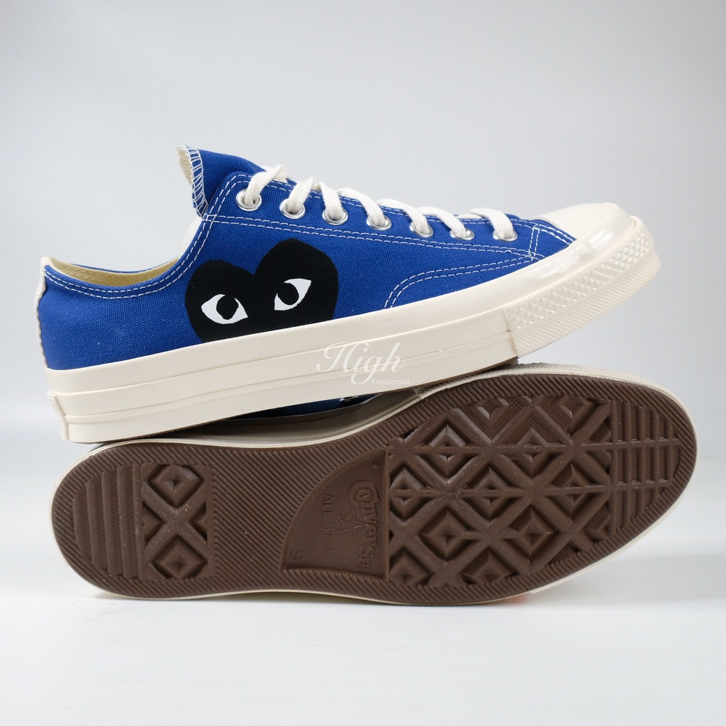 Converse x CDG Play Low Royal Blue 100% Authentic