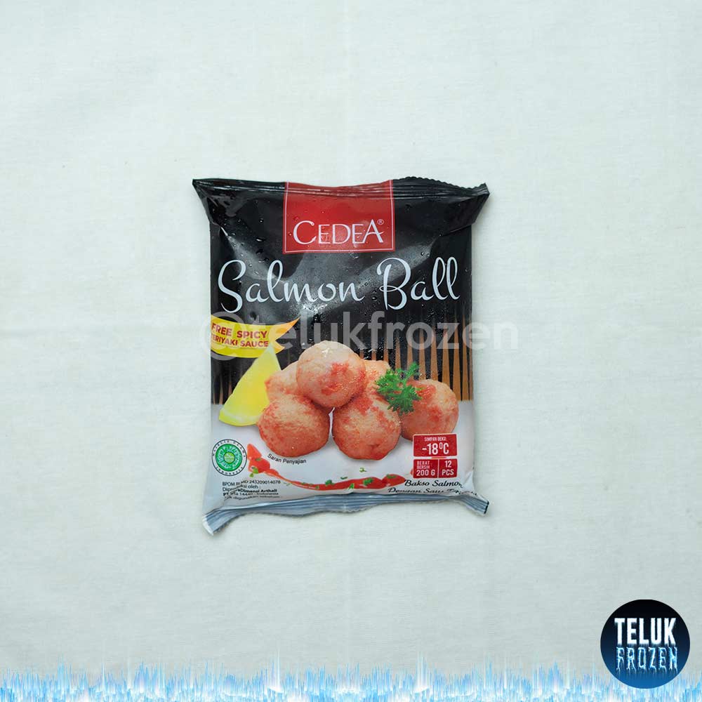 

cedea salmon ball 200 gram bakso ikan frozen 200gr g bola free spicy