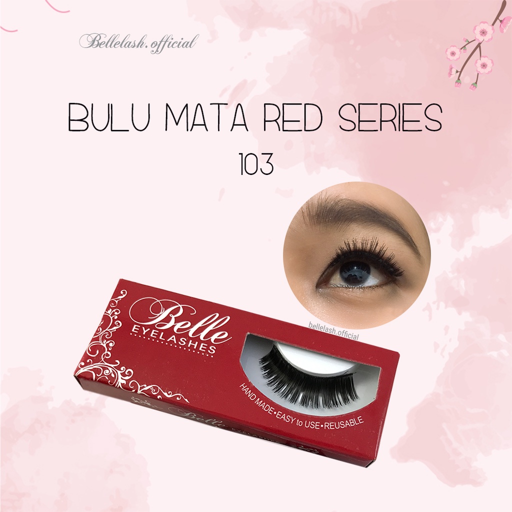 103 Bulu Mata Palsu Handmade Natural False Eyelash Eye Lashes Lusin