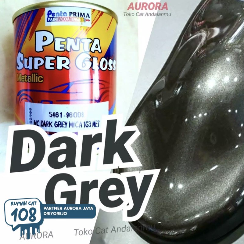 

Rumah Cat - Cat Penta Super Gloss NC Dark Grey Mica 1G3 Met 200ml Abu-abu Gelap Metalik / Abu Tua Metallic Metalic Duco Duko Diko Semprot Mobil Sepeda Motor | Rumah Cat Mobil dan Motol