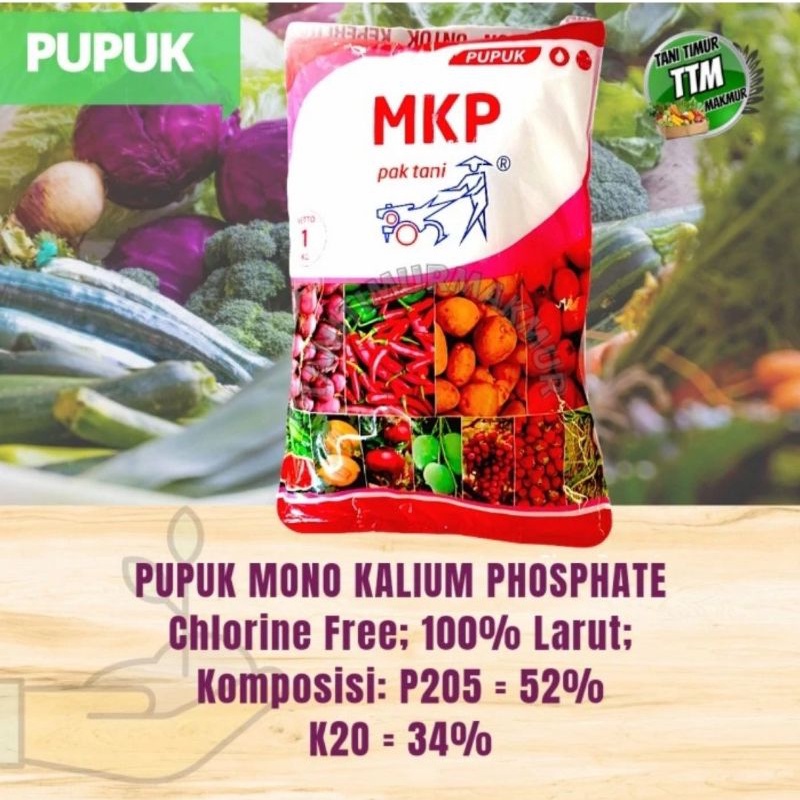 PUPUK MKP PAK TANI 1 KG MONO KALIUM FOSFAT