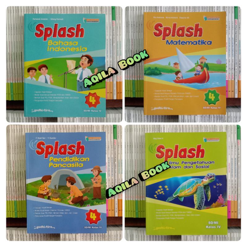 SPLASH Matematika, Bhs Indonesia, PPKn, IPAS kelas 4 SD kurikulum Merdeka. Yudhistira