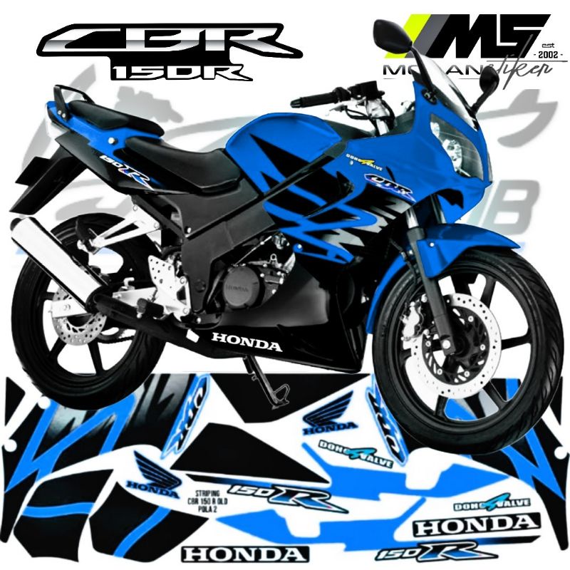 Decal Sticker Striping Variasi Motif Ori Honda CBR 150 R OLD 2003-2004-2005-2006-2007-2008-2009 /CBR